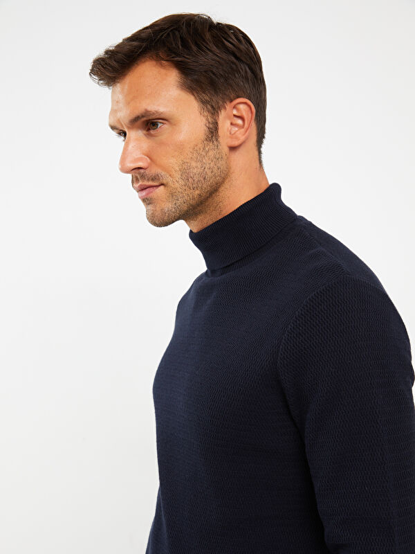 XSIDE Turtleneck Long Sleeve Men's Knitwear Sweater