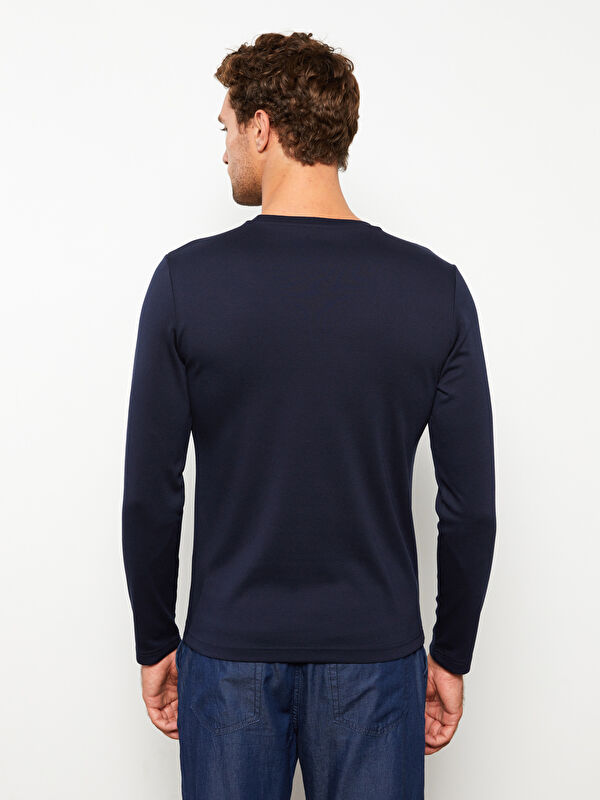 LCWAIKIKI Basic Crew Neck Long Sleeve Men's T-Shirt