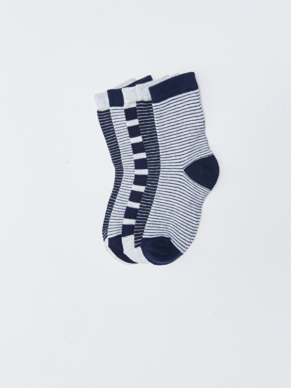 LCW Kids Striped Boys' Ankle Socks 5 Pack