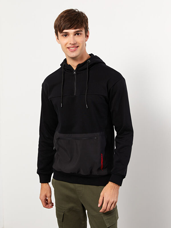 XSIDE Oversize Long Sleeve Printed Men's Thick Hoodie