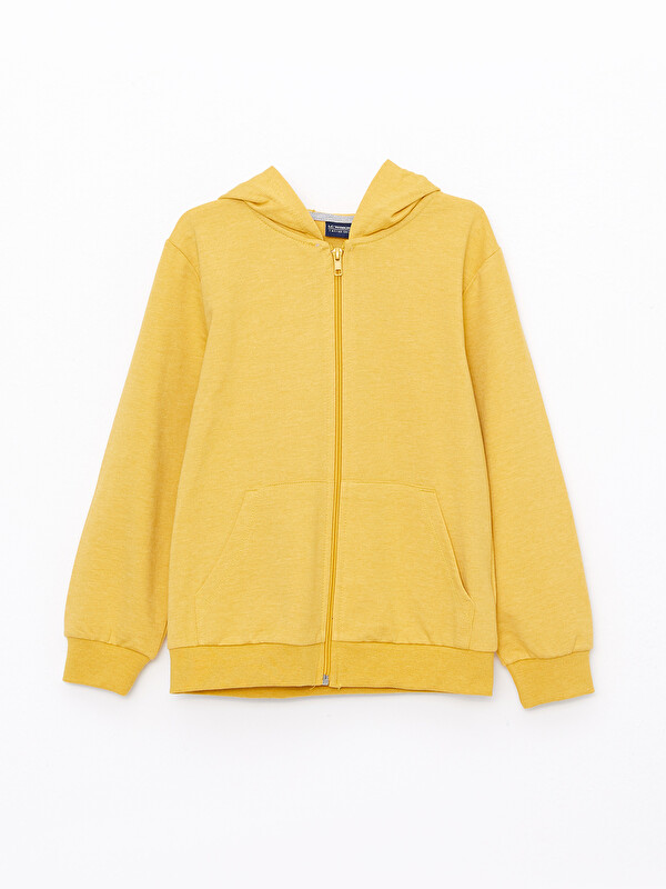 LCW ECO Sweat Zippé Basique à Capuche et Manches Longues pour Garçons