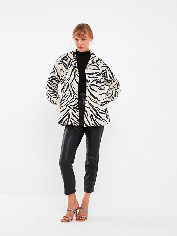 LCWAIKIKI Classic Patterned Long Sleeve Women's Shirt Jacket