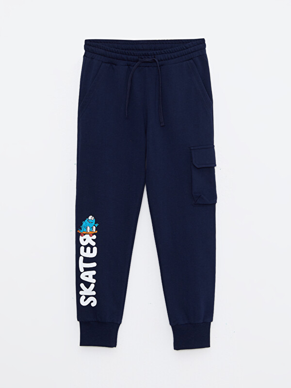 LCW Kids Elastic Waist Printed Boys' Jogger Sweatpants