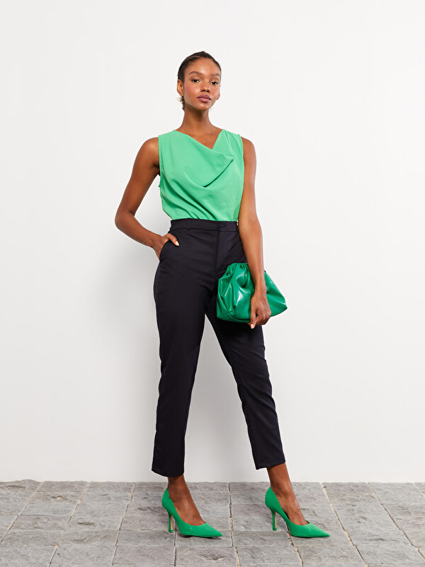 LCW Vision Pantalon Régulier Taille Standard Coupe Régulière pour Femmes