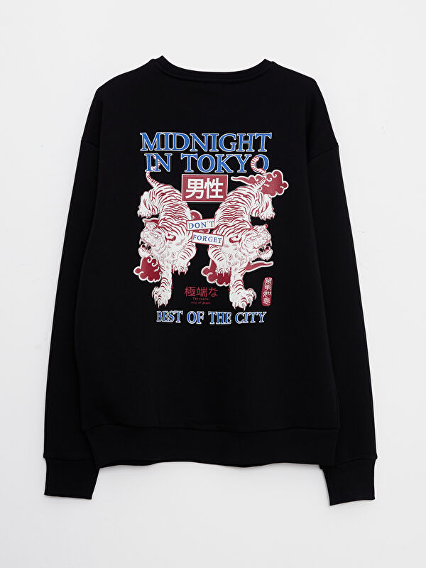 XSIDE Crew Neck Printed Men's Thick Sweatshirt -W2GY67Z8-CVL