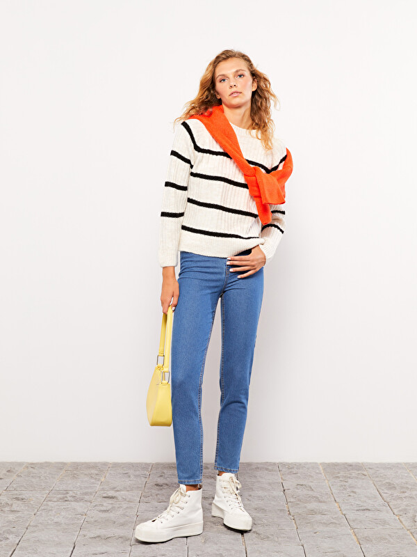 LCW Jeans Women's Slim Mom Straight Jeans