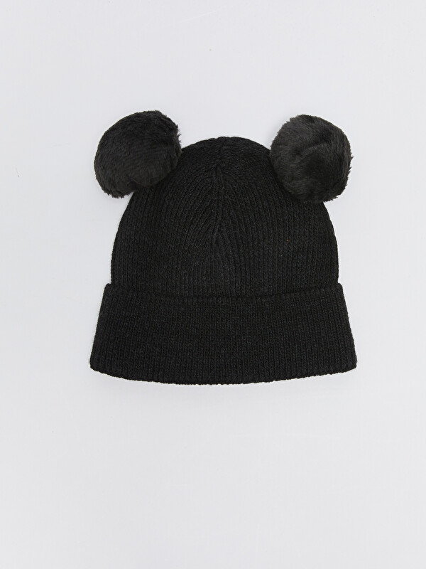 LCW ACCESSORIES Double Pompom Girls Knitwear Beanie