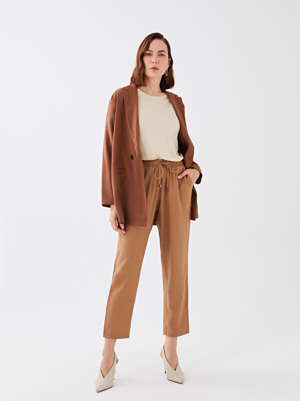 LCWAIKIKI Classic Elastic Waist Carrot Fit Women's Trousers
