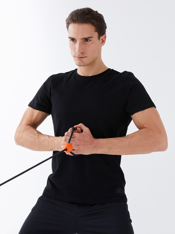 XSIDE ACTIVE تيشيرت رجالي بياقة دائرية وكم قصير