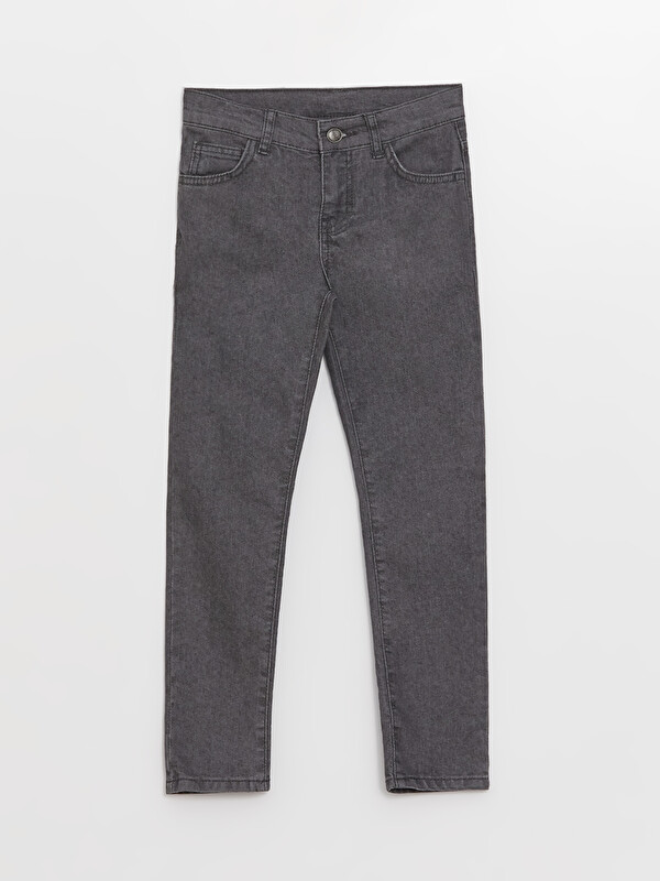 LCW Kids Beli Ayarlanabilir Lastikli Erkek Çocuk Jean Pantolon
