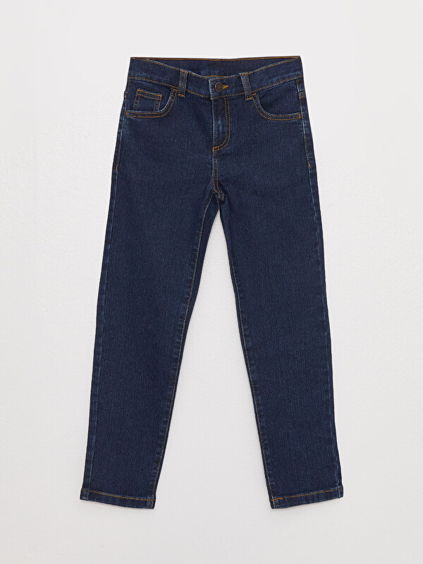 LCW Kids Beli Ayarlanabilir Lastikli Erkek Çocuk Jean Pantolon