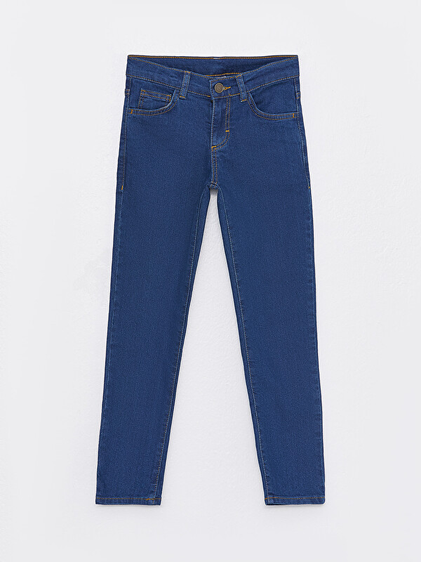 LCW Kids Beli Ayarlanabilir Lastikli Erkek Çocuk Jean Pantolon
