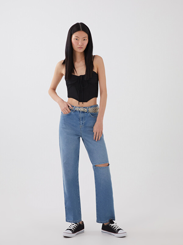 LCW Jeans جينز نسائي بوسط عالي وعادي
