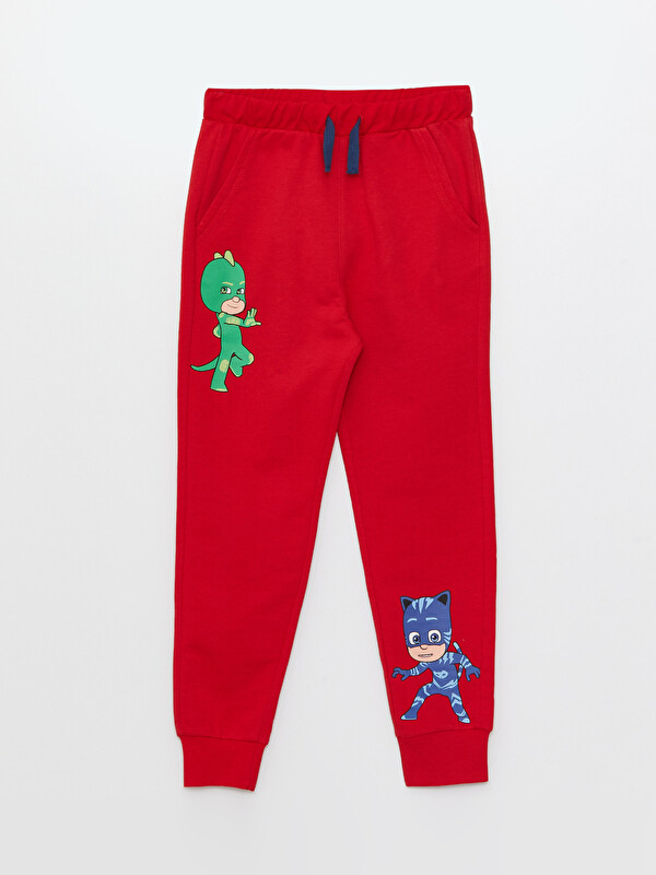LCW Kids Elastic Waist Pijamaskeliler Printed Boy Jogger Sweatpants