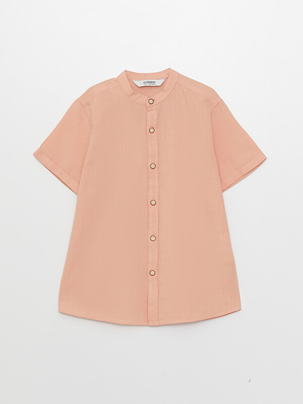 LCW Kids Chemise Basique à Col Mao à Manches Courtes pour Garçons