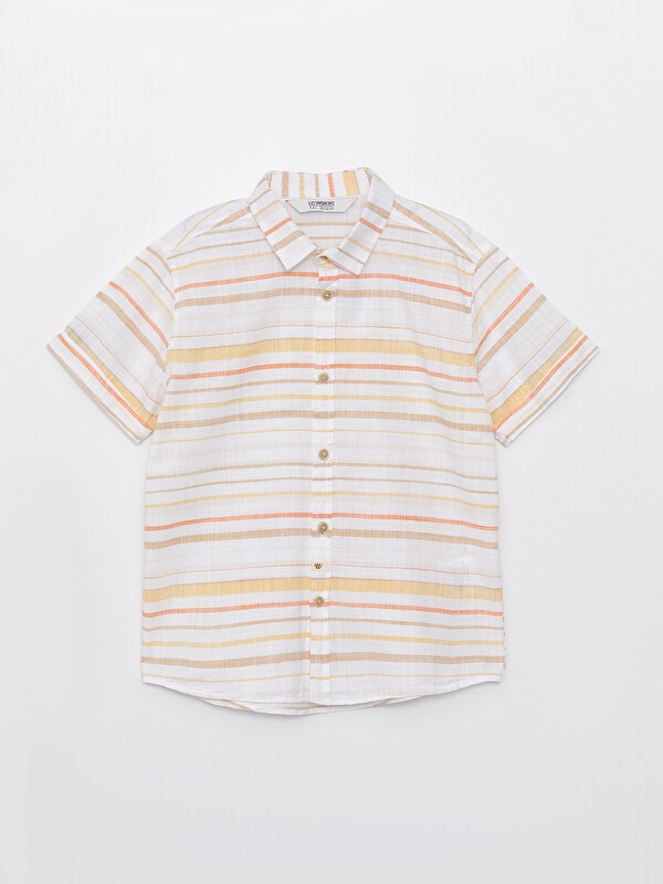 LCW Kids Chemise Rayée à Manches Courtes pour Garçons
