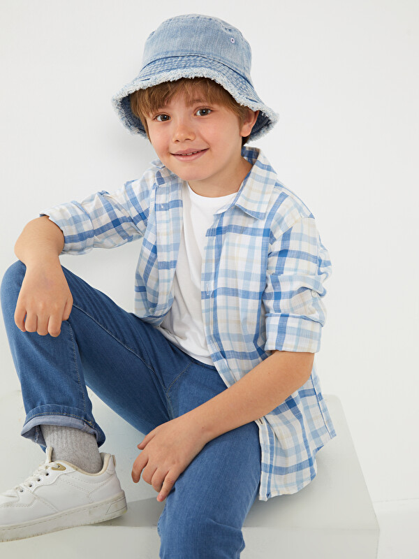 LCW Kids Plaid Long Sleeve Boys' Shirt