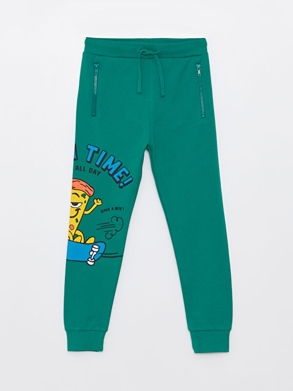 LCW Kids Elastic Waist Printed Boys' Jogger Sweatpants