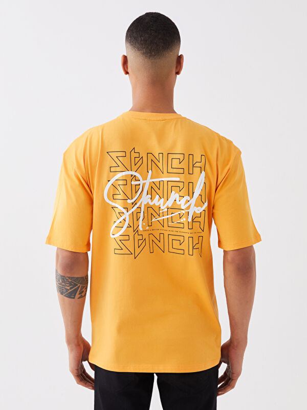 【SATIIIZ】Kalun Dyeing Short Sleeve T-Shirt XSIDE Crew Neck Short Sleeve Printed Combed Cotton Men's T