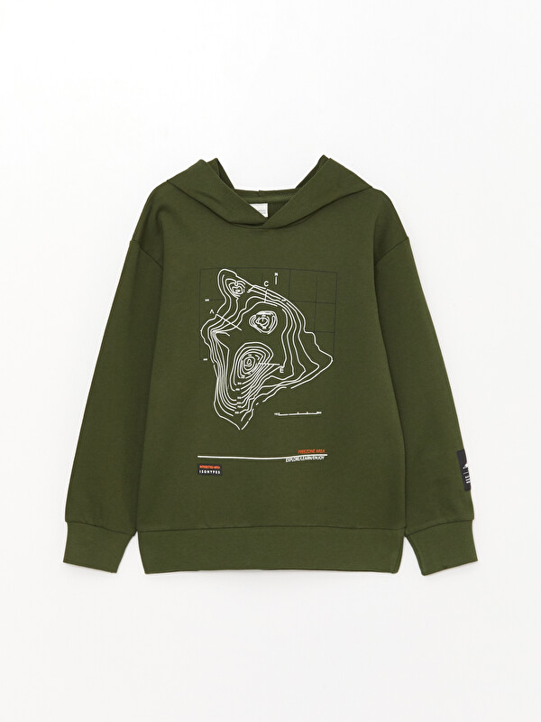 LCW Kids Relaxed Fit Hooded Boys' Sweatshirt