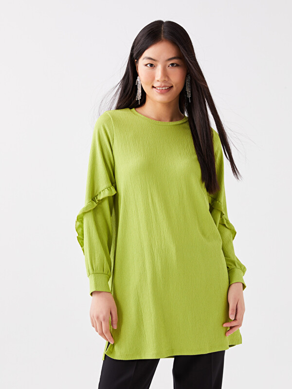 LCW EVERYDAY Crew Neck Plain Long Sleeve Women's Tunic