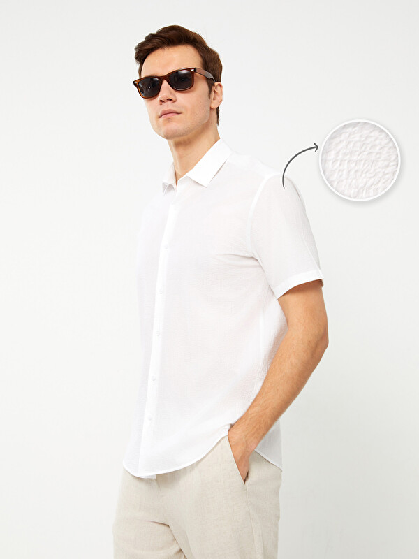 LCW Vision Chemise à Manches Courtes Coupe Régulière pour Hommes