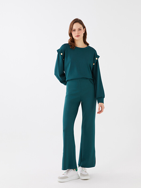 LCW Vision Damen-Sweatpants mit elastischem Bund und geradem Bein