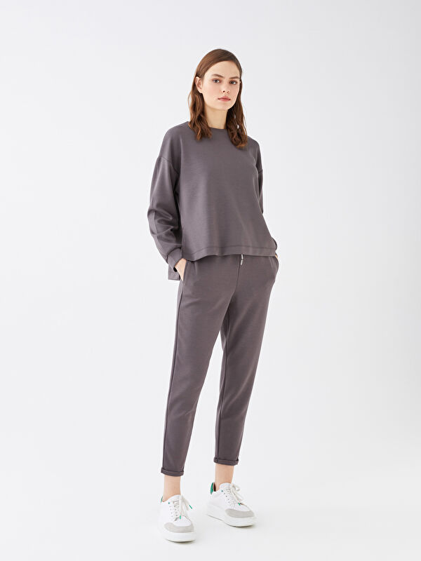 LCW Vision Women's Elasticated Waist Plain Sweatpants