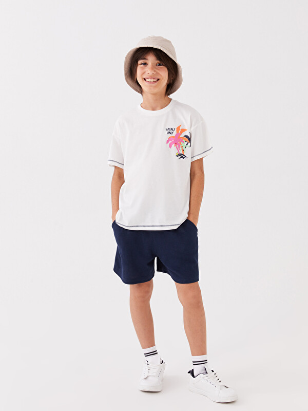 LCW Kids Relaxed Fit Crew Neck Boys' T-Shirt and Shorts