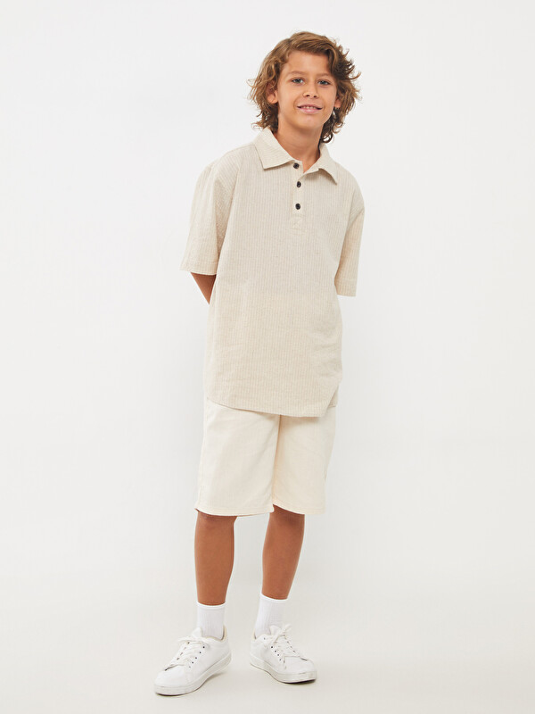 LCW Kids Shorts pour Garçons à Taille Élastiquée Coupe Décontractée