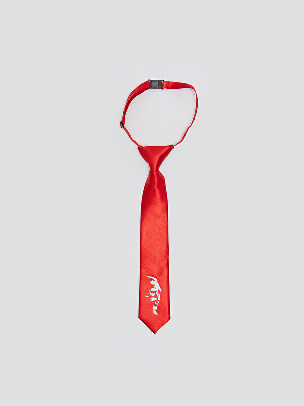 LCW ACCESSORIES Atatürk Baskılı Saten Erkek Çocuk Kravat