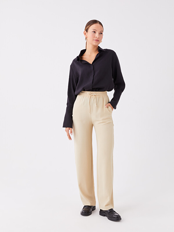 LCW Vision Elasticated Waist Relaxed Fit Women's Trousers