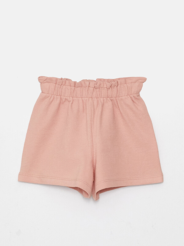 LCW baby Elastic Waist Basic Baby Girls' Shorts