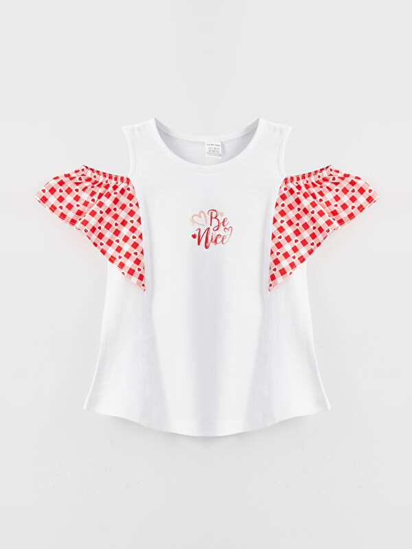 LCW baby T-shirt pour Bébé Filles à Manches Courtes et Col Rond Imprimé
