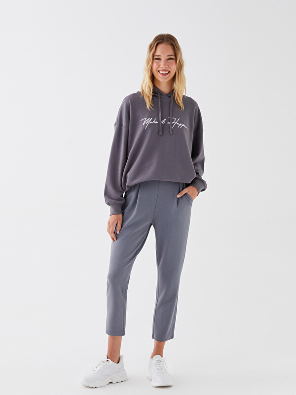 LCW Vision Pantalon Taille Élastiquée Coupe Décontractée pour Femmes