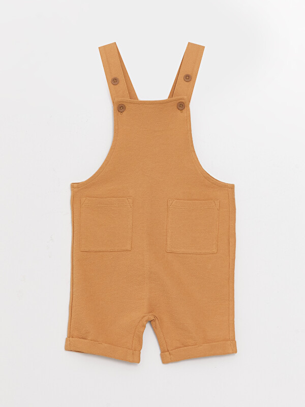 LCW baby Square Collar Basic Baby Boys' Dungarees