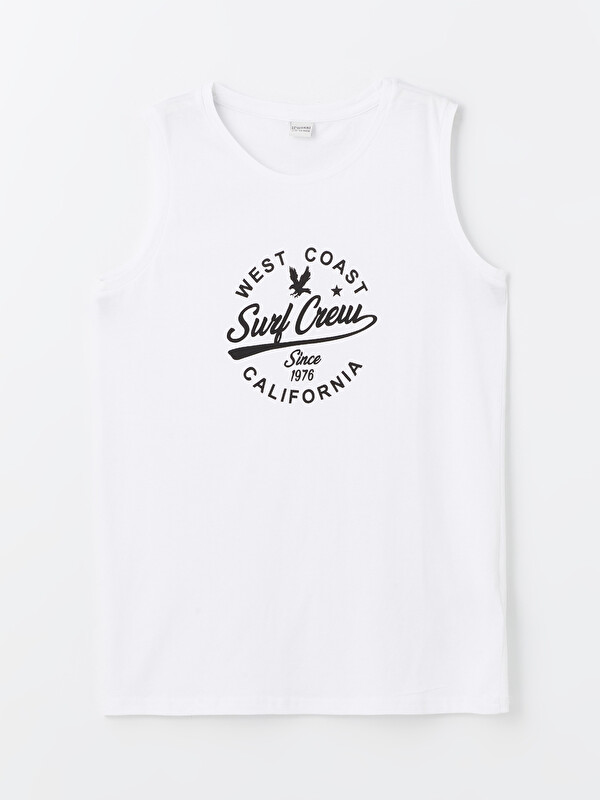 LCW Kids Crew Neck Printed Boys' Vest
