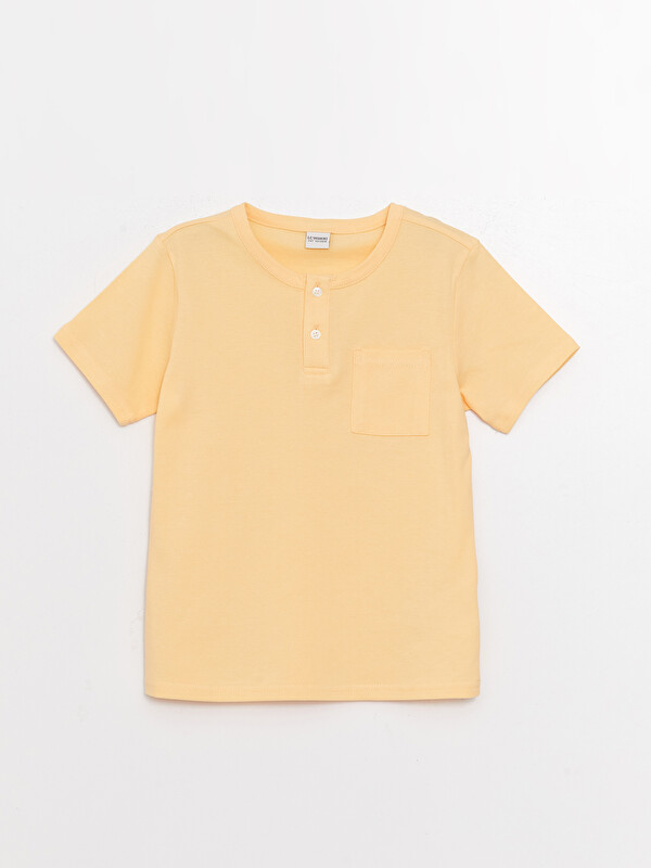 LCW Kids Crew Neck Basic Short Sleeve Boys' T-Shirt