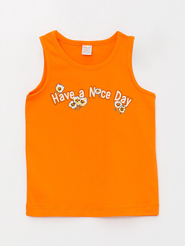 LCW baby Crew Neck Printed Baby Girls' Tank Top