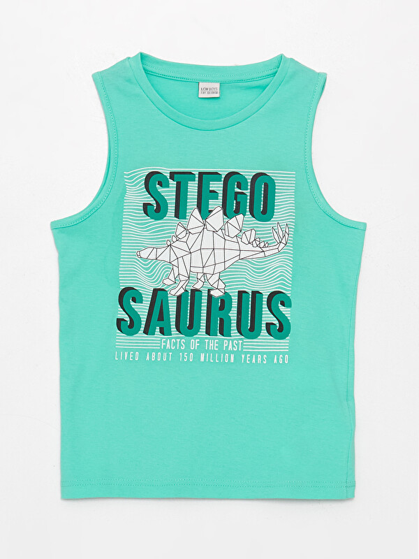 LCW Kids Crew Neck Printed Boys' Vest