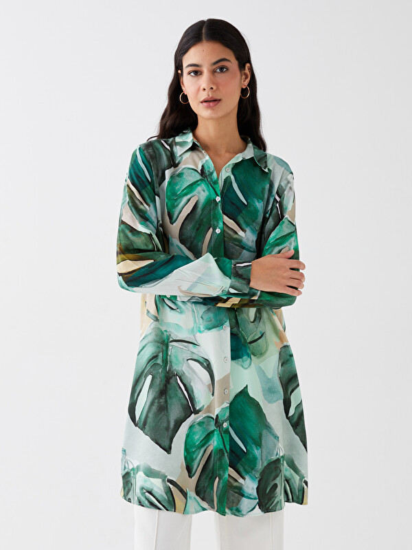 LCWAIKIKI Classic Patterned Women's Shirt Tunic