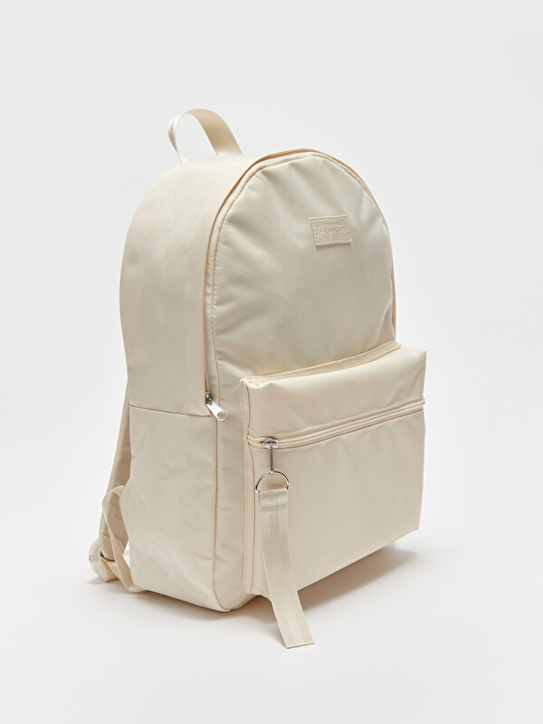ICHIRO A.R.B. ピック 三角形 クリーム色 LCW ACCESSORIES Рюкзак для девочек с деталью в виде бирки