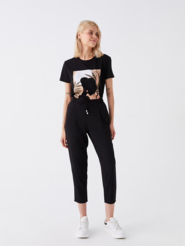LCW Vision Elastic Waist Carrot Fit Women's Trousers