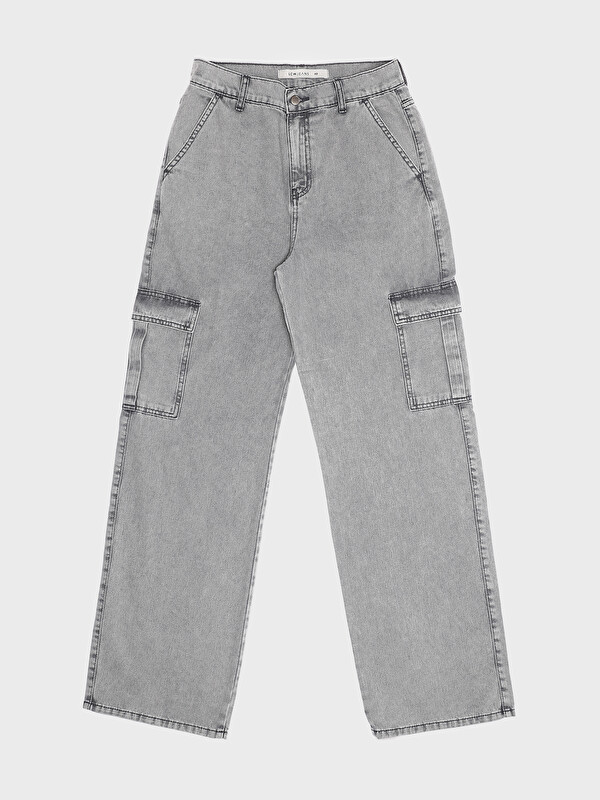 LCW Jeans High Waisted Women's Jean Cargo Pants