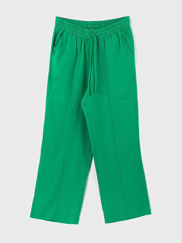 LCWAIKIKI Basic Elastic Waist Wide Leg Women's Trousers