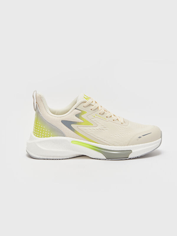 Bağcıklı File Detaylı Kadın Aktif Spor Ayakkabı - Görsel 3