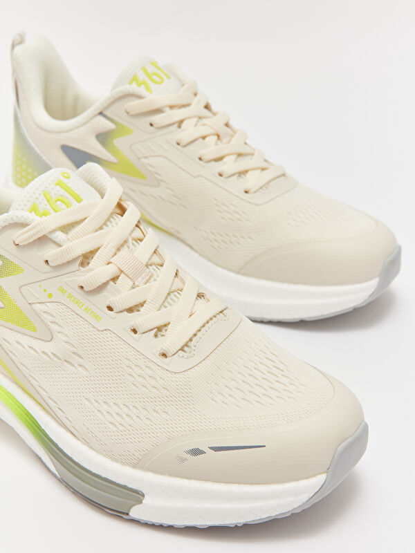 Bağcıklı File Detaylı Kadın Aktif Spor Ayakkabı - Görsel 4