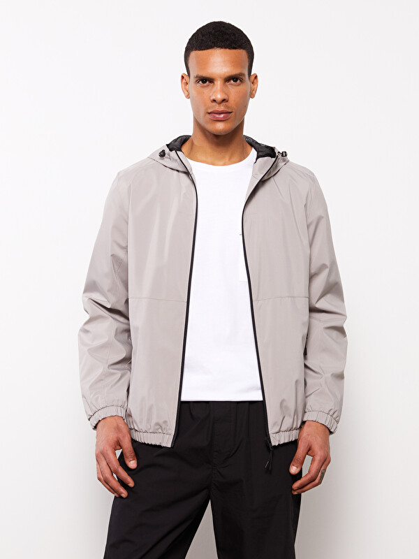 plage Traditional Weatherwear別注 38 2way XSIDE Regular Fit Hooded Men's Raincoat - S63892Z8-HZX - LC Waikiki