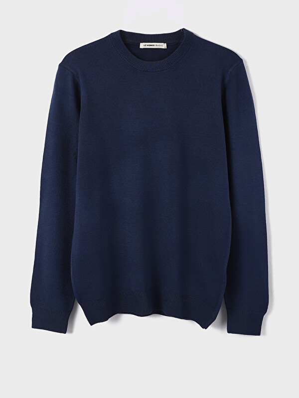 LCWAIKIKI Classic Crew Neck Long Sleeve Men's Tricot Sweater