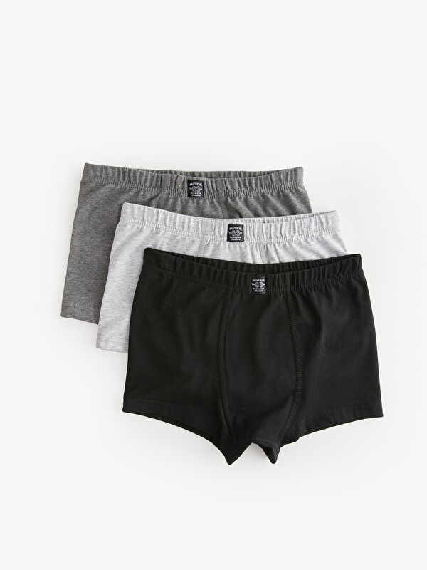 LCW Kids Basic Pamuklu Erkek Çocuk Boxer 3'lü